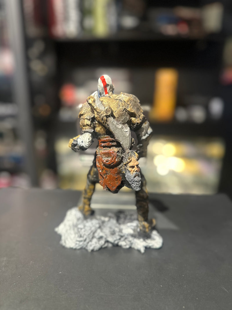 Boneco de ResinaGod Of War 4 Kratos com Armadura 20cm Resina - Pronta Entrega
