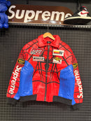 Vanson Leathers x Supreme Jaqueta Spider-Man Red - Pronta Entrega