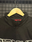 Moletom Supreme Crest Appliqué Half Zip Black FW25 - Pronta Entrega