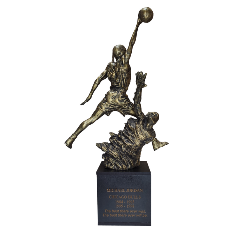 Estátua de Bronze NBA Chicago Bulls Michael Jordan N. 23 50cm - Pronta Entrega