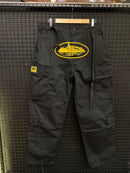 Calça Corteiz Guerillaz Cargo Black/Yellow - Pronta Entrega
