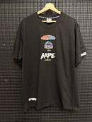 Camiseta AAPE by A Bathing Ape Black Red/Blue - Pronta Entrega