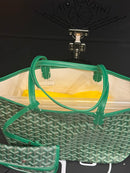 Bolsa Goyard Saint Louis PM Com Bolsa Removível Goyardine Green - Pronta Entrega