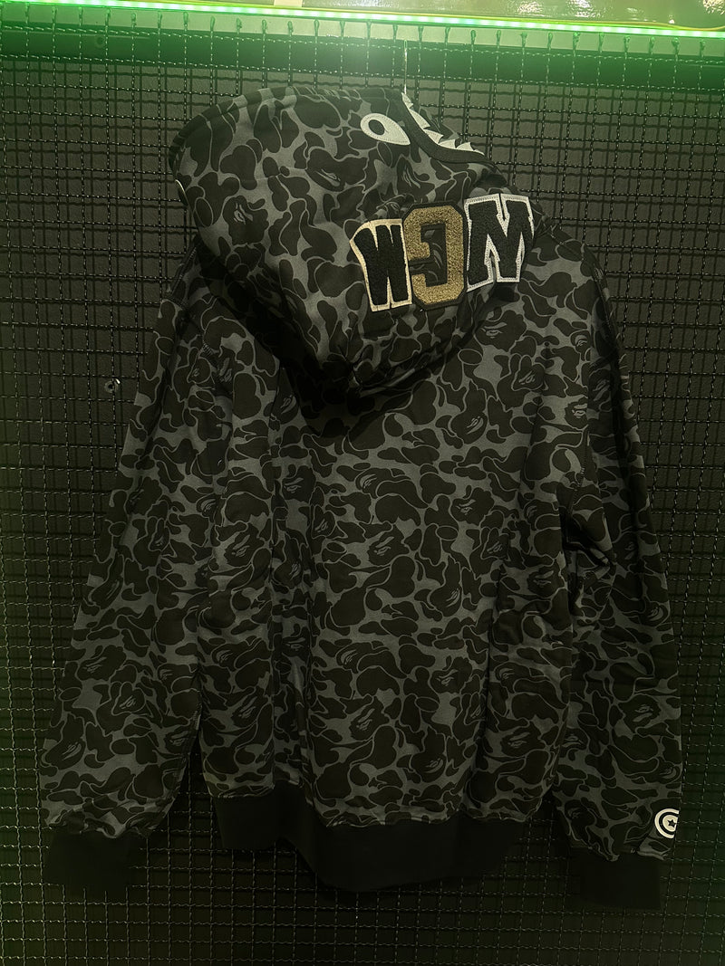 Jaqueta Bape Shark Camo Black Full Zip - Pronta Entrega