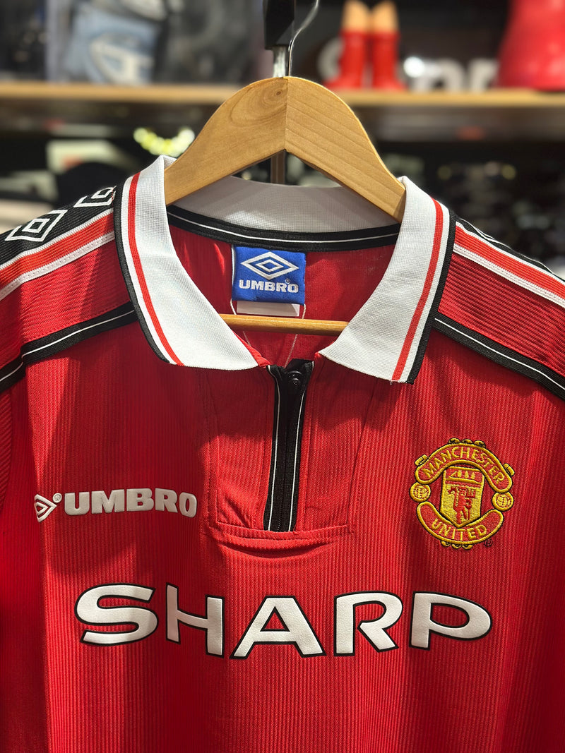 Camisa Vintage Umbro Manchester United Vermelha 98/99 - Pronta Entrega