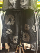 Conjunto Denim Tears Preto/Cinza Camiseta + Short - Pronta Entrega