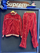 Conjunto Corteiz Velour Red - Pronta Entrega
