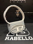 Bolsa Diesel Feminina 1DR Crossbody Couro Azul Claro - Pronta Entrega