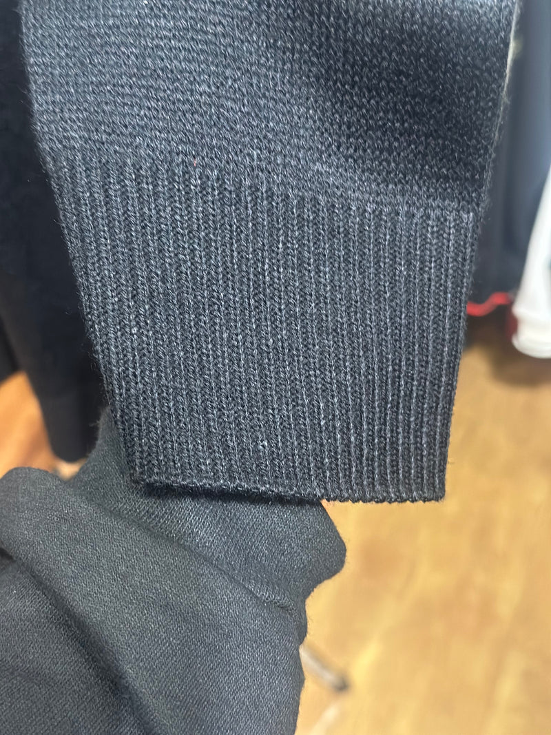 Suéter Lacoste Preto/Cinza - Pronta Entrega