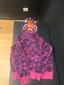 Jaqueta Bape Shark Purple Camo Full Zip - Pronta Entrega