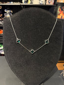 Colar Van Cleef Green - Pronta Entrega