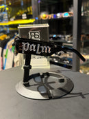 Óculos Palm Angels Preto Lente Transparente Azul  - Pronta Entrega