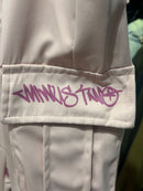 Calça Sarja Minus Two Rosa Logo Rosa - Pronta Entrega