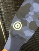 Jaqueta Bape Shark Camo Blue Full Zip - Pronta Entrega