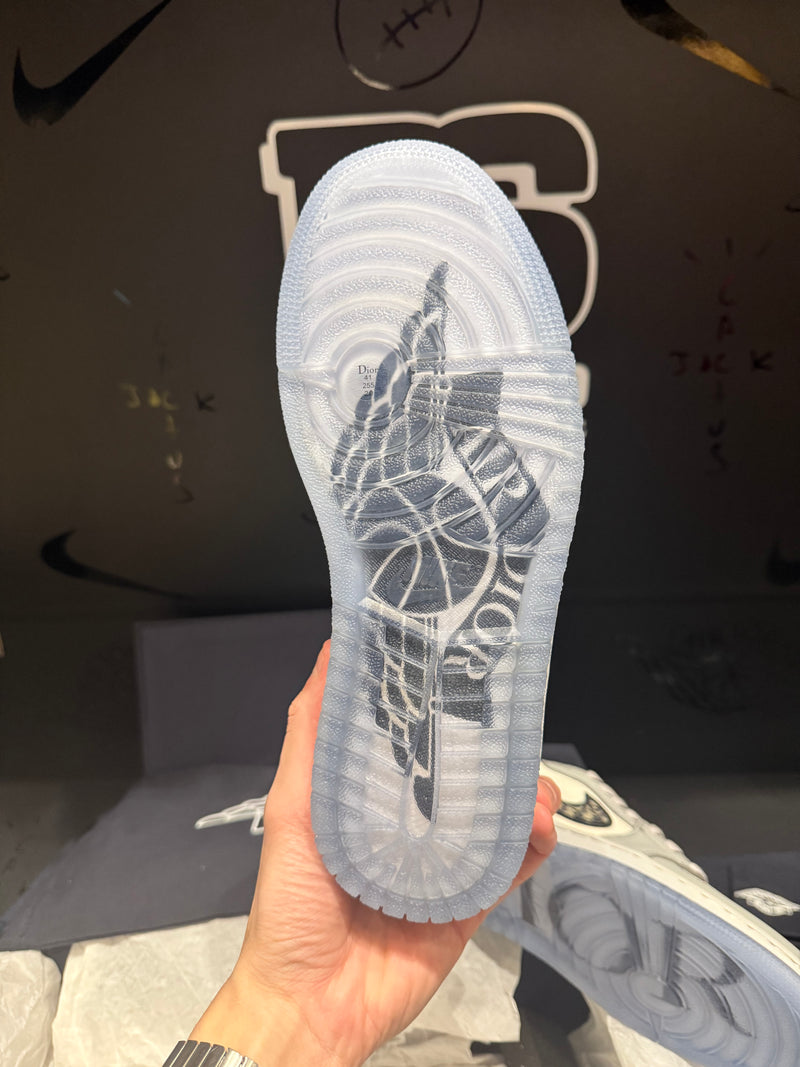 Tênis Nike Air Jordan 1 Low X Dior Grey - Pronta Entrega