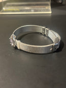 Pulseira Prata Ajustável Pingente Gota - Pronta Entrega