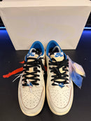 Tênis Nike Air Jordan 1 Low Travis Scott Fragment Military Blue - Pronta Entrega