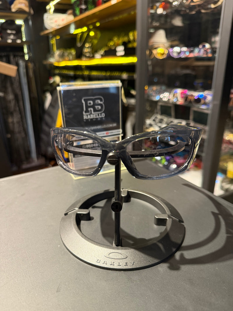 Óculos Prada Eyewear Cinza Lente Transparente  - Pronta Entrega