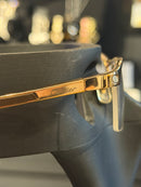 Óculos Cartier Gold Descanso Marrom Dourado - Pronta Entrega