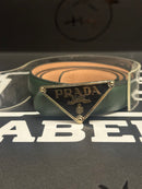 Cinto Feminino Prada Milano Verde 105 CM  - Pronta Entrega