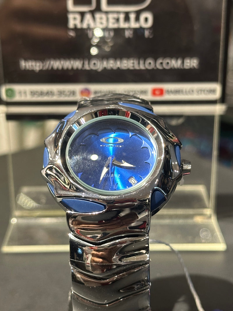 Relógio Oakley Blade II Fundo Azul - Pronta Entrega