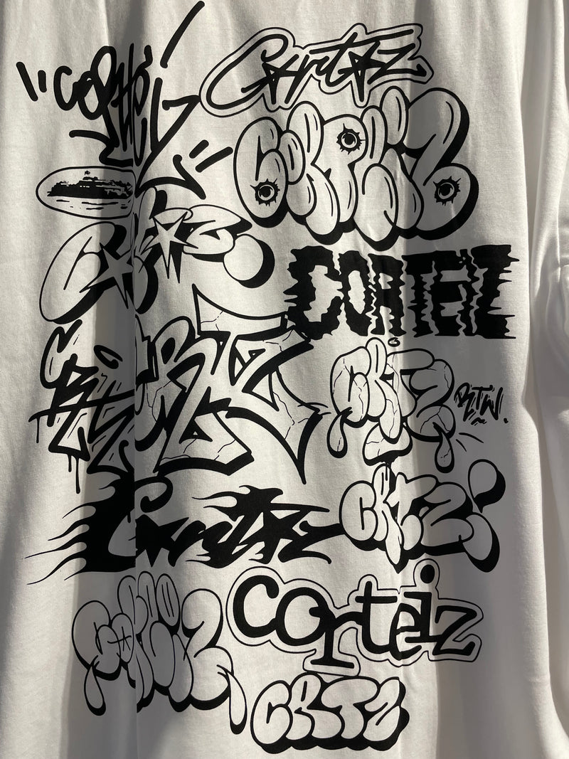 Camiseta CORTEIZ logos Branca - Pronta Entrega