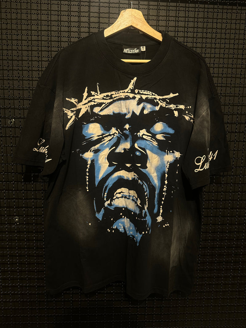 Camiseta Hellstar Jesus Cried Black - Pronta Entrega