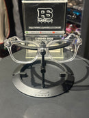 Óculos Chrome Hearts Armação Transparente Logo Prata Lente Clear - Pronta Entrega