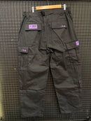 Calça Corteiz Guerillaz Cargo Black/Purple - Pronta Entrega