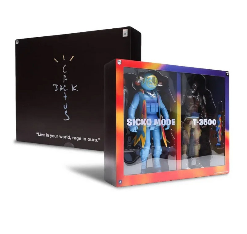 Boneco Travis Scott Cactus Jack Fortnite 12" Action Figure Duo Set - Encomenda