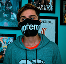 Supreme Logo Facemask Neoprene - Pronta Entrega