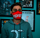 Supreme Logo Facemask Neoprene - Pronta Entrega