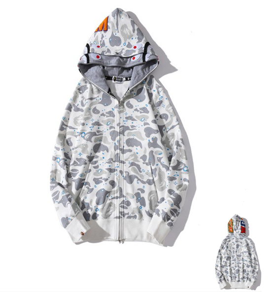 Moletom BAPE Shark Camo Dual 2025S Full Zip - Encomenda