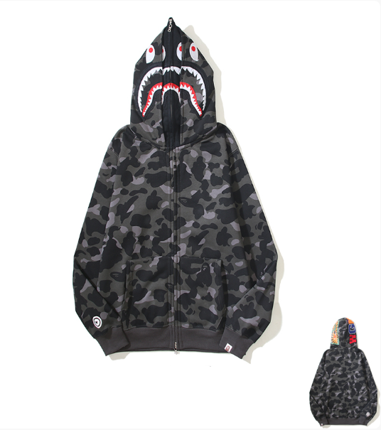 Moletom BAPE Shark Camo Dual Color Full Zip - Encomenda
