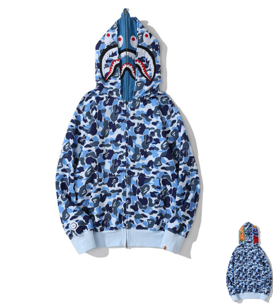 Moletom BAPE Shark Camo Dual Color Full Zip - Encomenda