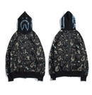 Moletom BAPE Shark Camo Galaxy Full Zip - Encomenda