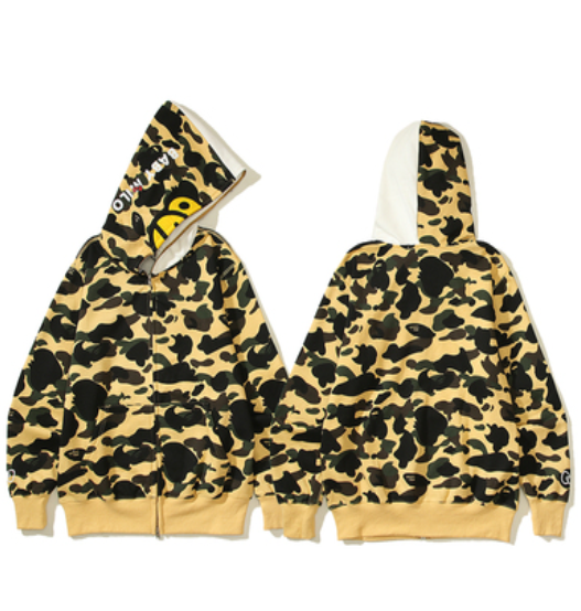 Moletom BAPE Shark Hello Kity x Millo Face Camo Full Zip - Encomenda