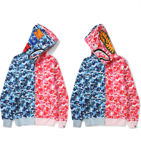 Moletom BAPE Shark Camo 2025 Full Zip - Encomenda