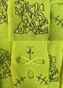 Balaclava Travis Scott JACKBOYS Cover Neon Mask Green - Encomenda