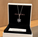 Colar Pandora Floco de Neve Prata 925 Tamanho 45 CM - Pronta Entrega