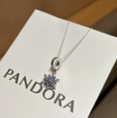Colar Pandora Floco de Neve Prata 925 Tamanho 45 CM - Pronta Entrega
