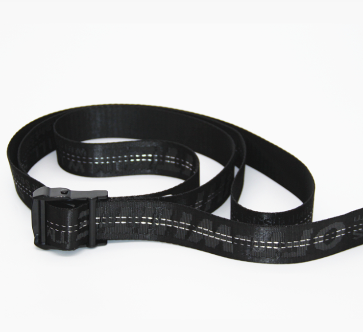 Cinto Off-White Industrial Preto 120 CM - Pronta Entrega