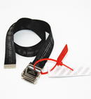 Cinto Off-White Industrial Preto Fivela Prateado 120 CM - Pronta Entrega