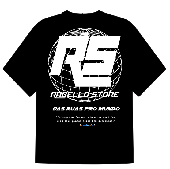 Camiseta Rabello Store '2026 Worldwide' Oversized