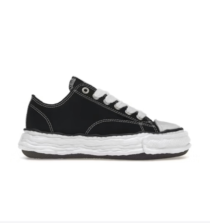 Maison Mihara Yasuhiro Peterson 23 OG Sole Canvas Low Black White - ENCOMENDA