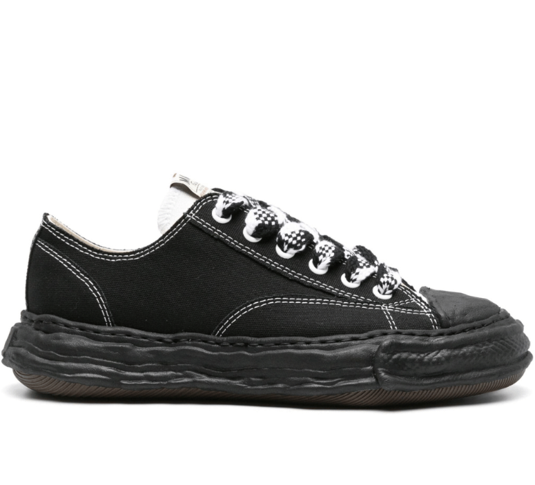Maison Mihara Yasuhiro Peterson 23 A12FW707 Black White Checkered Laces - ENCOMENDA