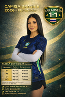 Camisa Seleção Brasil II 2026 - Feminina Nike Torcedor Azul 2026 - Pronta Entrega
