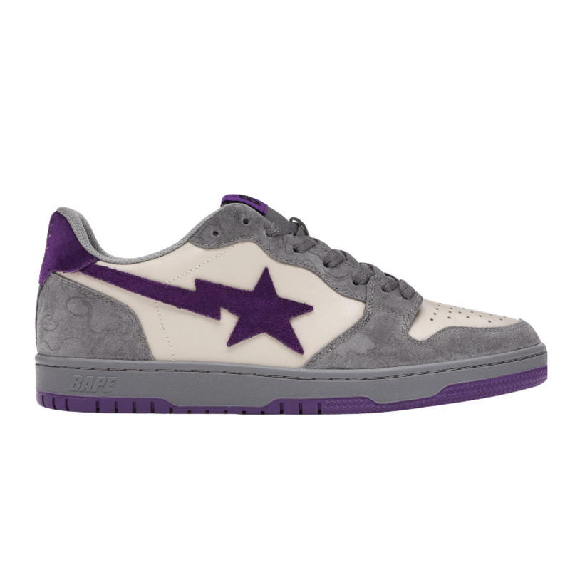 A Bathing Ape Court Sta "Mist Grey Royal Purple"