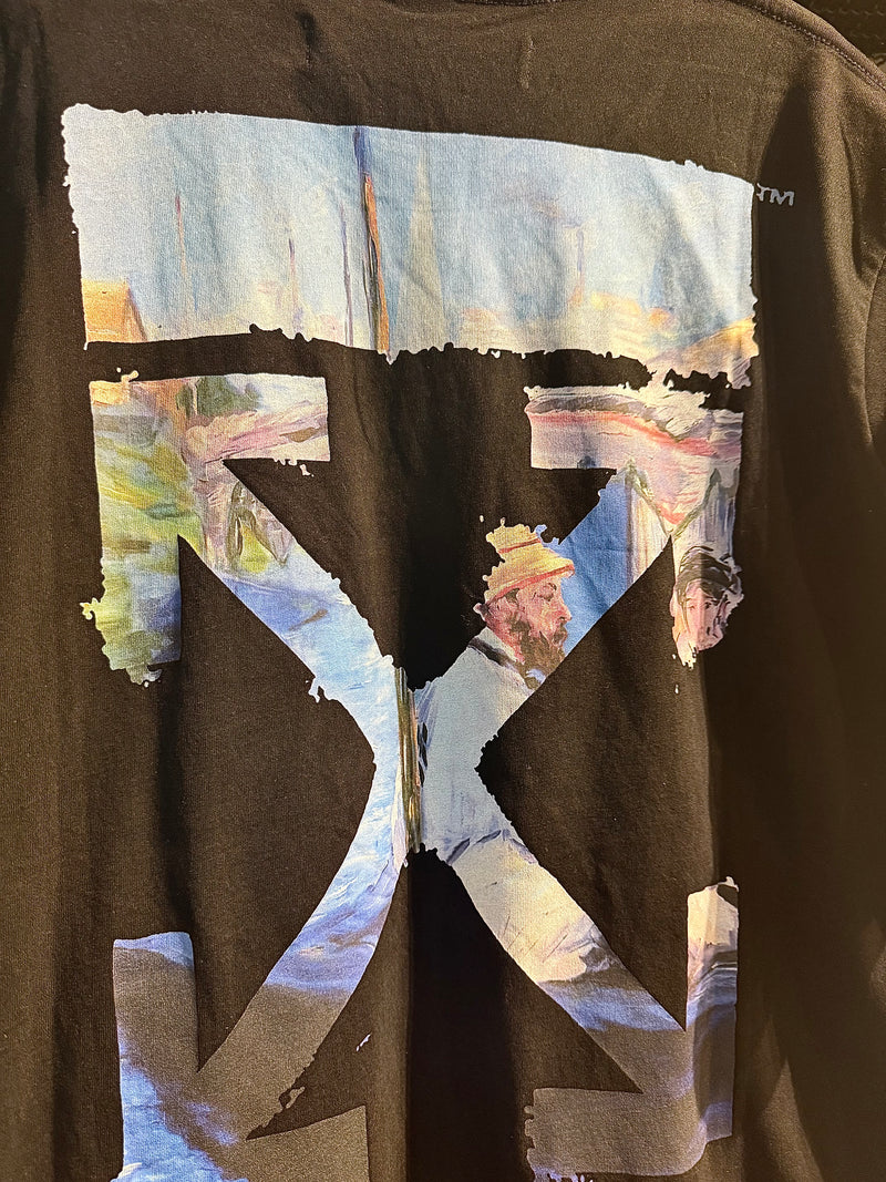 Camiseta OFF-WHITE Classic ‘Dock Paint’ 2019 Preto - Pronta Entrega
