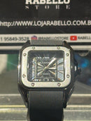 Relógio Cartier Santos Black Fundo Black - Pronta Entrega
